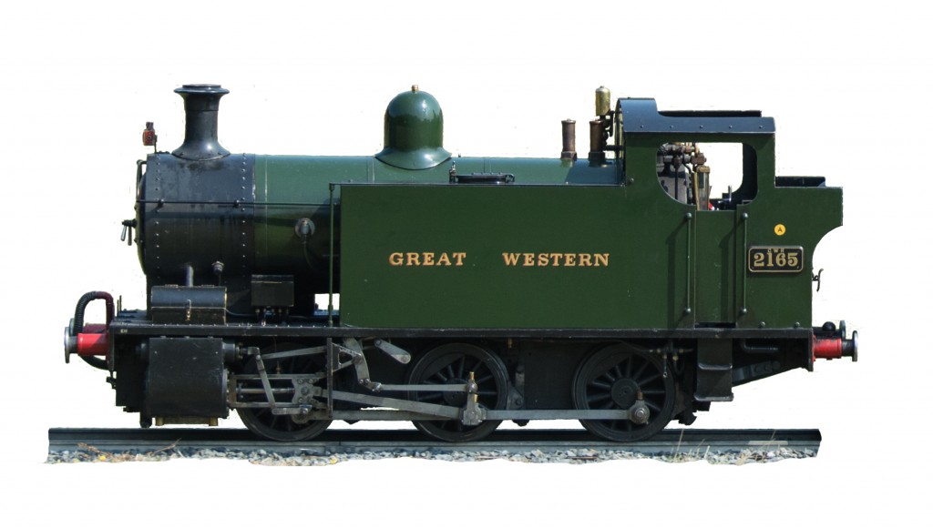 Photograph of the steam locomotive 2165 known as the Burry Port.
